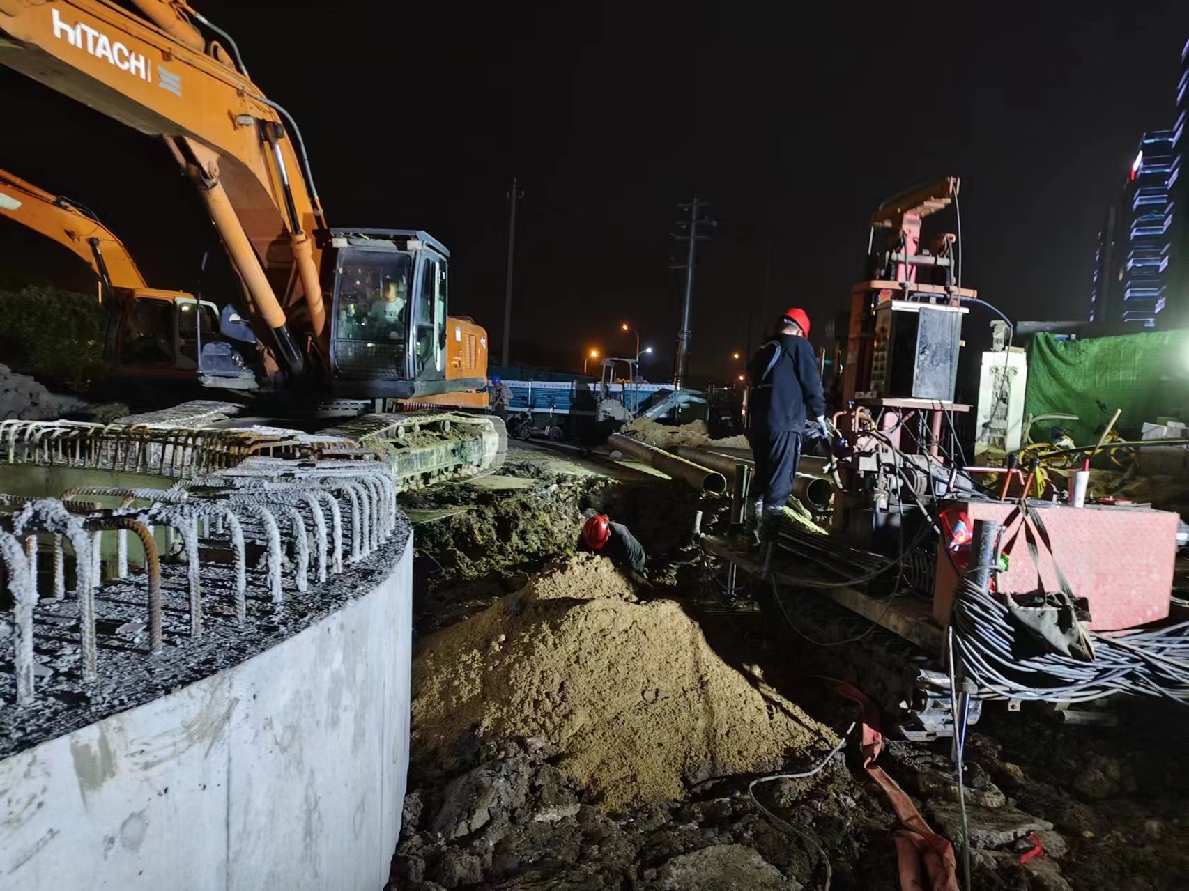 六合区境监测井，取土，水位观测孔，公路引孔，洗桩