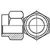 六角壓扁自鎖螺母（最高工作溫度650℃）