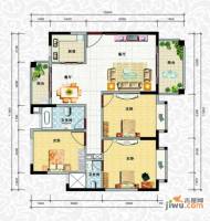 天龙佳园3室2厅1卫107.8㎡户型图