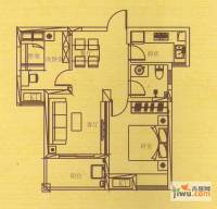 丰朔名仕豪庭2室2厅1卫68㎡户型图