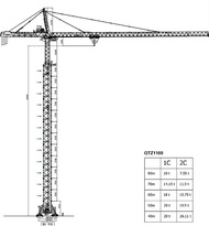 克瑞 QTZ1100 塔头系列塔式起重机