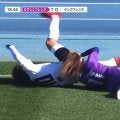 「無双w」吉田沙保里、サッカー場で芸人にバックドロップ炸裂！ 衝撃映像に「さすが霊長類最強女子」「レッドどころじゃないw」