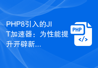 JIT accelerator introduced in PHP8: ushering in a new era of performance improvement