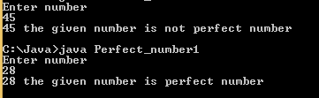 Javaの完全数