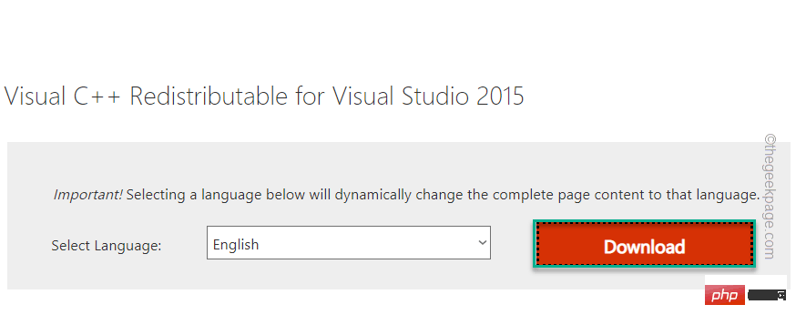 Correction : erreur d'échec de l'installation redistribuable de Microsoft Visual C++ 2015 0x80240017