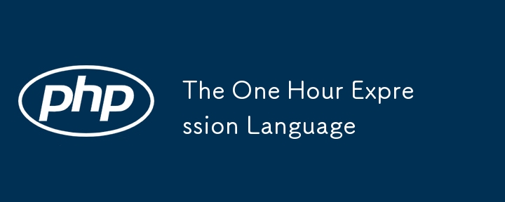 The One Hour Expression Language