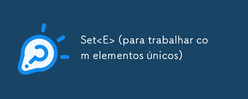 Set <e