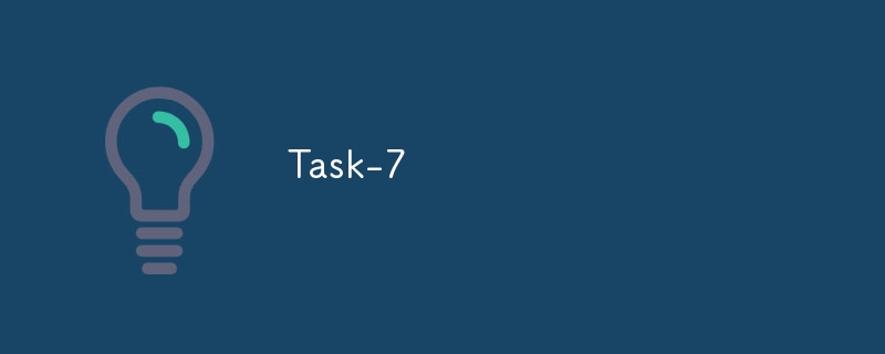 Task-7