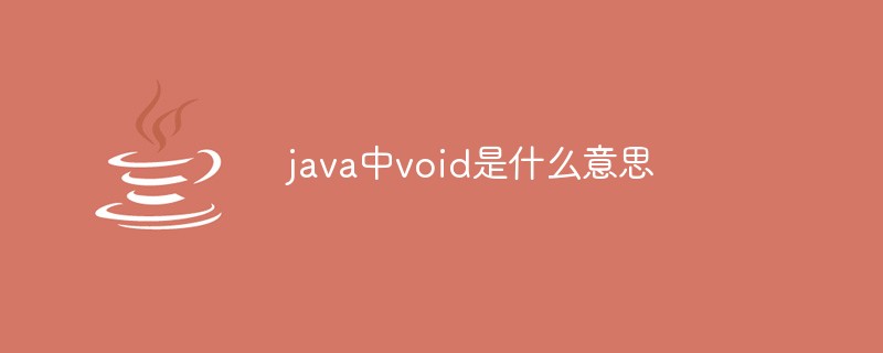 What does void mean in java