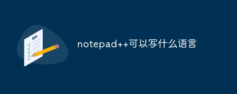 notepad++에는 어떤 언어를 쓸 수 있나요?