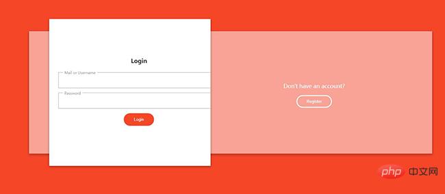 JS sliding left and right login registration form code