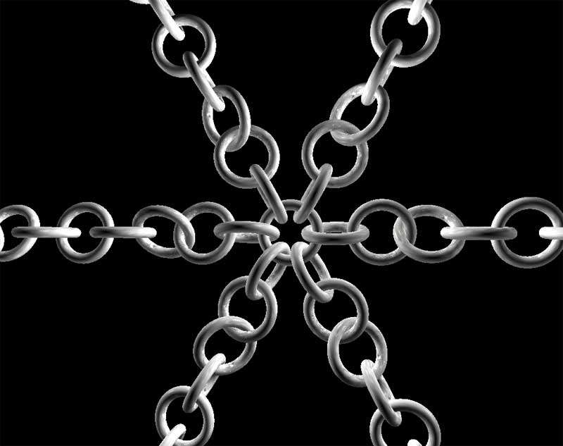 3D interlocking chain dynamic special effects