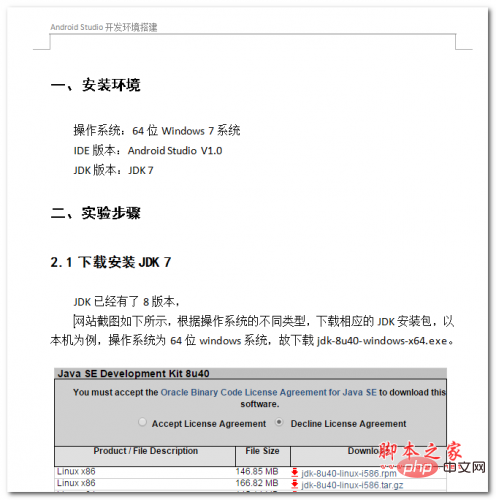 Android Studio开发环境搭建 中文WORD版