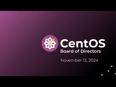 CentOS Board Meeting, November 2024