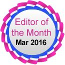 Editor of the Month - Mar 2016