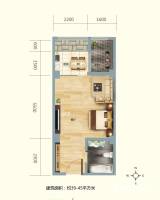 正大豪庭普通住宅45㎡户型图