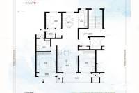 蓝城沁园3室2厅2卫124㎡户型图