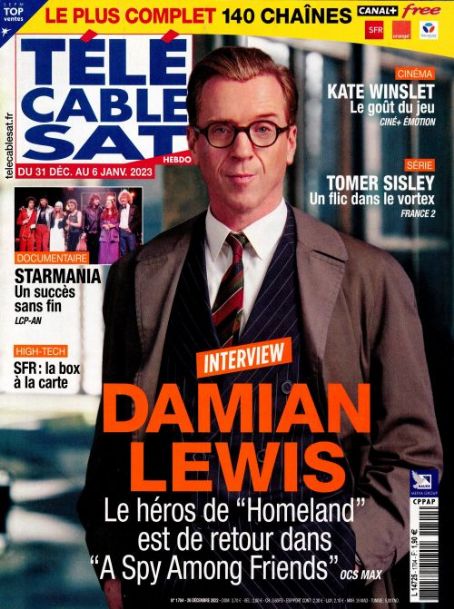 Damian Lewis - Télé Cable Satellite Magazine Cover [France] (31 December 2022)