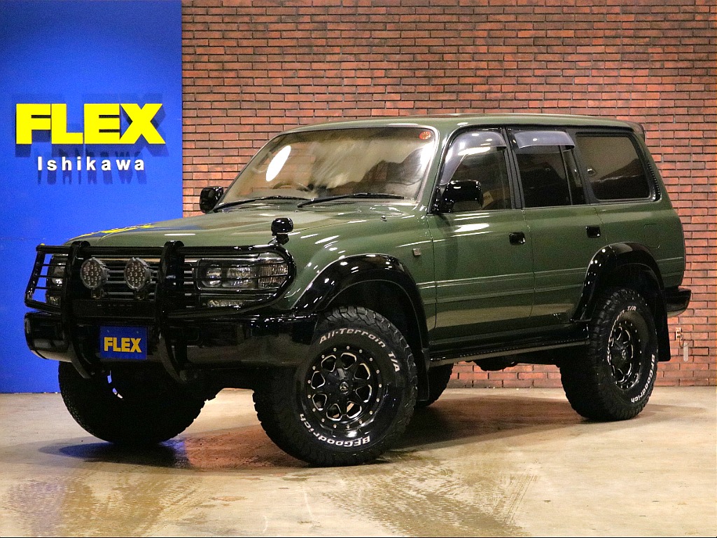 トヨタ ランドクルーザー80 バン4.2DT VXリミテッド 4WD 最終型 リフトアップ JAOSバンパーガード 石川県