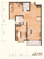 隆城国际2室2厅1卫90.5㎡户型图
