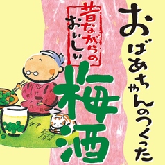 おばあちゃんの作った昔ながらの梅酒（ロック・ソーダ割り・お湯割り） 各種