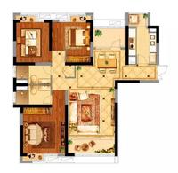 世纪家园桃源里3室2厅2卫143㎡户型图