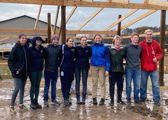 Rowing team members at Shiloh Manor