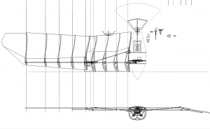 鳥型ラジコン図面