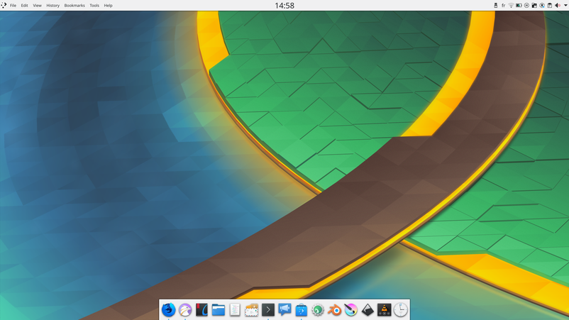 Captura de pantalla de Plasma con Latte Dock