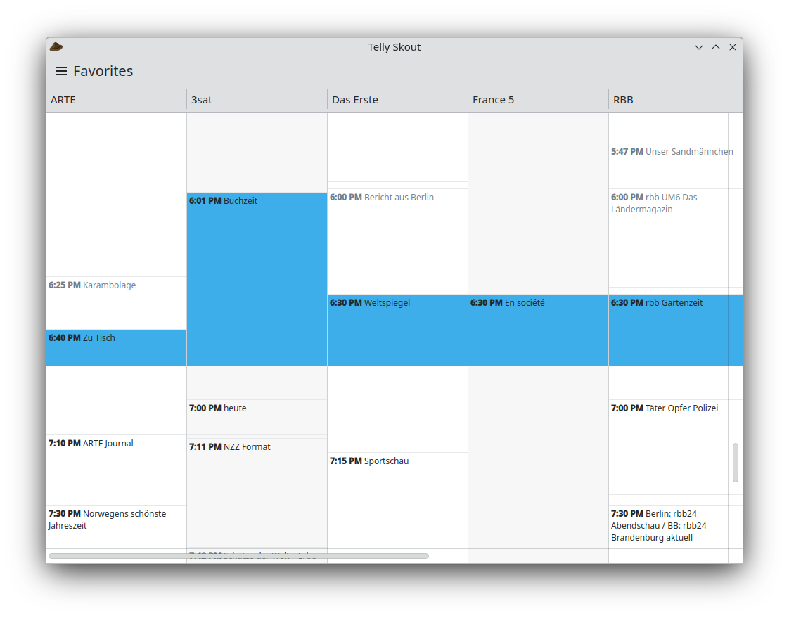 Telly Skout vous permet de programmer vos programmes de télévision.