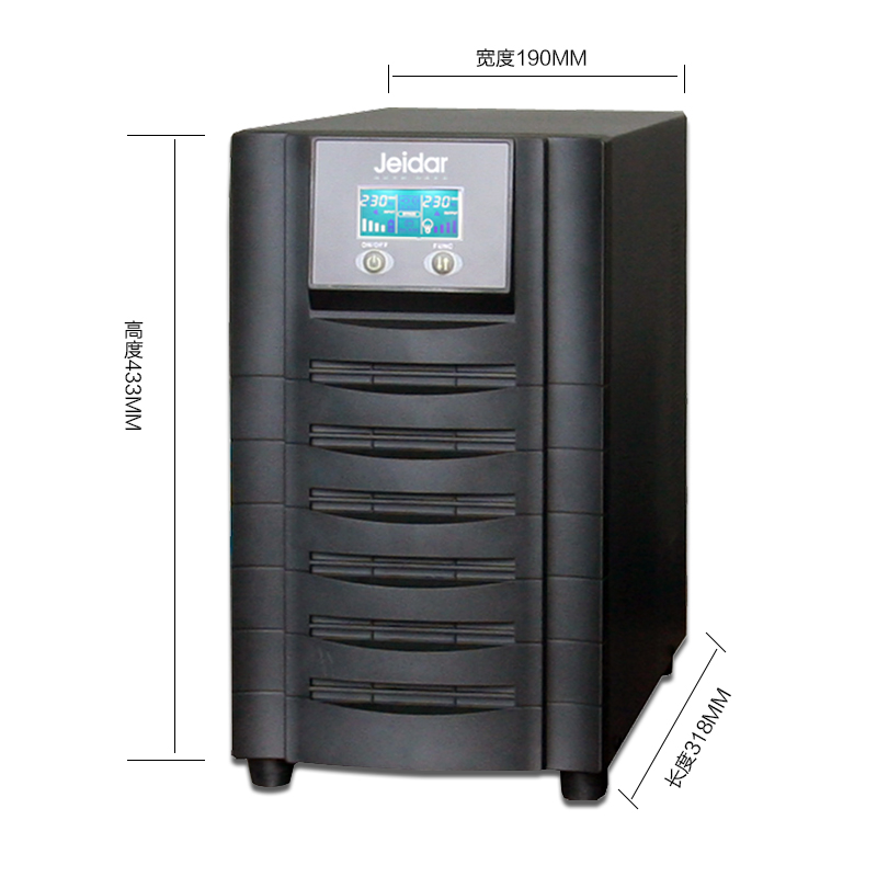 捷益达UPS BH20L 2KVA 1600W 72V 外接电池 LCD显示