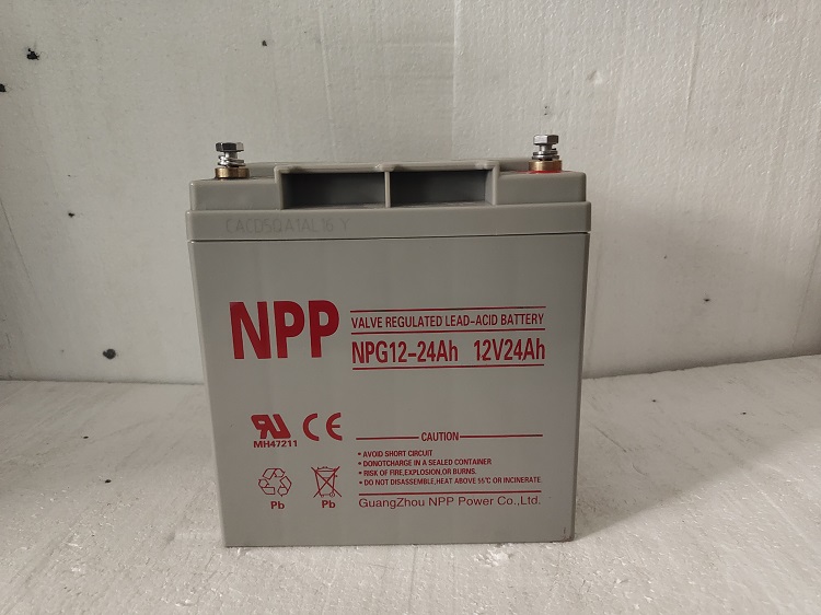 NPP耐普阀控式蓄电池NPG12-24 12V24AH 消防直流屏EPS