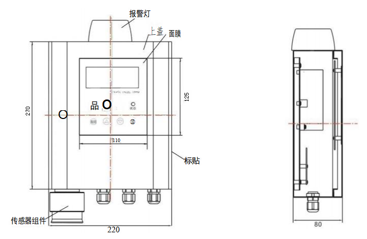 北京氯气气体报警控制器类型 新沂中科宏信科技发展供应