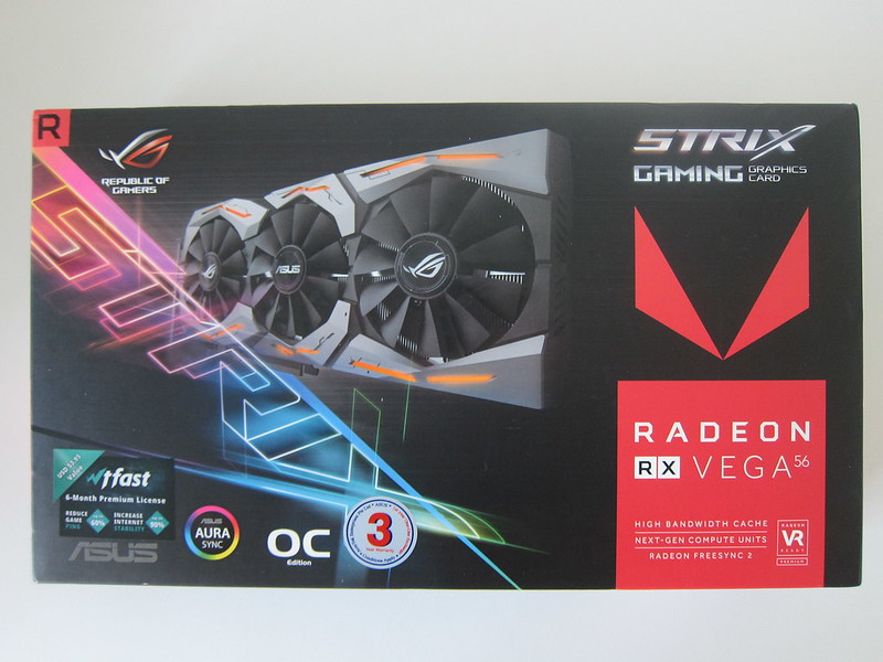 Asus ROG Strix RX VEGA56 OC Edition 8GB - Box Front