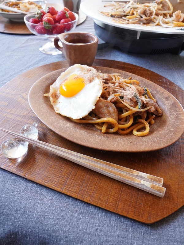 レコルト卓上IHグリドルで「なみえ焼きそば」ランチ♪たま～に食べたくなるB級グルメ♪