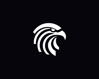 Minimal Eagle head logo