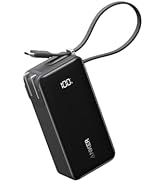 Anker Power Bank (10000mAh, Fusion, Built-In USB-C ケーブル) (10000mAh 30W出力モバイルバッテリー搭載 30W出力USB充電器) ...