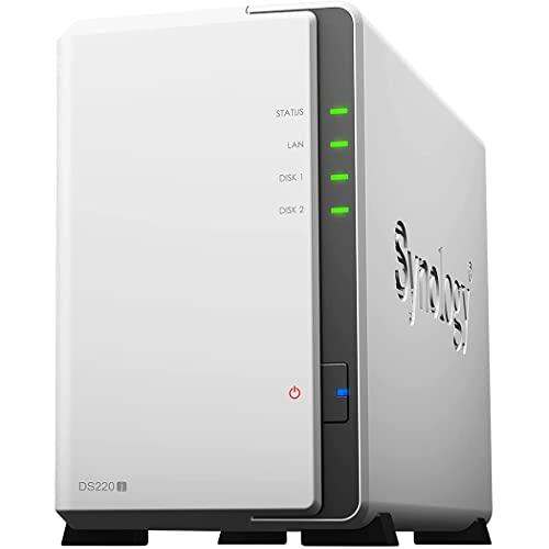 Synology NASキット 2ベイ DS220j/JP【ガイドブック付】 クアッドコアCPU 512MBメモリ搭載 ライトユーザー...