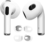 【4個入り】AMAPC for AirPods 4 イヤーピース 2024 シリコーン製イヤホン カバー airpods 4 落ち防止イヤーピース分離可能 遮音性/フィット感/脱落防止 ホワイト