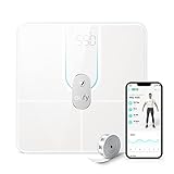 Anker Eufy (ユーフィ) Smart Scale P2 Pro（体重体組成計）【アプリ対応 / Fitbit連携 / 体脂肪率 / BMI / 心拍数 / 筋肉量 / 基礎代謝量 / 水分量 / 体脂肪量 / 骨量 / 内臓脂肪 / タンパク質 / 骨格筋量 / 皮下脂肪 / 体内年齢 / ボディタイプ】