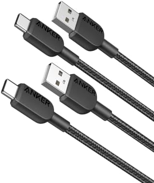 【2本セット】Anker 310 高耐久ナイロン USB-C & USB-A ケーブル USB 2.0 フルスピード充電 iPhone 15 Galaxy LG Android各種対応 (0.9m 2本セット)