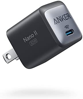 Anker 711 Charger (Nano II 30W) (充電器 USB-C)【独自技術Anker GaN II採用/USB PD 対応/PSE技術基準適合】MacBook USB PD 対応 Windows PC iPad iPhone Galaxy Android スマートフォン ノートPC 各種 その他機器対応 (ブラック)