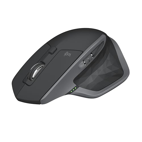 Logitech MX Master 2S - Mouse - laser - 7 buttons - wireless - 2.4 GHz - USB wireless receiver - graphite