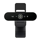 Logitech Brio Stream Webcam, Streaming Full HD 1080p/60fps, Edición Streaming, Superrápida, Corrección de Iluminación HD, para Skype/Google Hangouts/FaceTime, Para Gaming, Portátil/PC/Mac - Negra