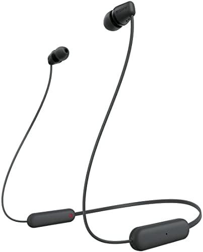 ソニー ワイヤレスイヤホン WI-C100:Bluetooth対応/25時間スタミナ/IPX4防滴/DSEE搭載 ブラック WI-C100 BZ 小