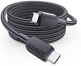 Anker USB-C & USB-C ケーブル (高耐久ナイロン) 1.8m ブラック 240W Galaxy iPad Pro/Air MacBook Pro/Air 各種対応