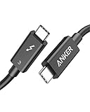 Anker USB-C & USB-C Thunderbolt 3 ケーブル (0.7m ブラック)【100W出力 / 40Gbps / 高速データ転送 / 4K対応 / 5K対応】MacBook iPad Pro/Air 他対応