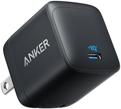 Anker 313 Charger (Ace, 45W) (USB PD 充電器 USB-C) 【GaN(窒化ガリウム) II採用/USB PD対応/PPS規格対応/PSE技術基準適合/折りたたみ式プラグ】MacBook PD対応Windows PC iPhone iPad Galaxy Android スマートフォン ノートPC 各種 対応 (ブラック)