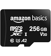 Amazonベーシック microSDXCメモリーカード 256GB フルサイズアダプター付き A2 U3 読み込み速度最大100MB/秒 ブラック