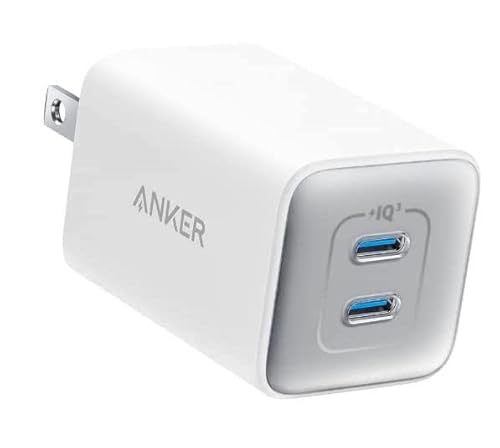 Anker 523 Charger (Nano 3, 47W) USB PD USB-C/高速充電器/PowerIQ 3.0 (Gen2)搭載/PSE技術基準適合/折りたたみ式プラグ/iPhone MacBook Air その他各種機器対応 (ホワイト)